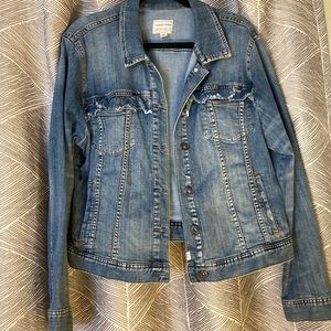 Melrose and Market Denim jacket with ruffle pockets xl
